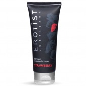 Увлажняющая смазка на водной основе с ароматом клубники Srtawberry - 100 мл. - Erotist Lubricants - купить с доставкой в Новочебоксарске