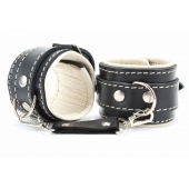 Оковы на руки со светлым подкладом - БДСМ Арсенал - купить с доставкой в Новочебоксарске