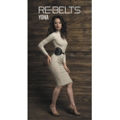 Пояс с клёпками Yona Black - Rebelts - купить с доставкой в Новочебоксарске
