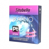 Стимулирующая насадка со спиралью из усиков Platino  Шторм - Sitabella - купить с доставкой в Новочебоксарске