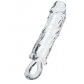 Прозрачная насадка с петлёй для фиксации - 14 см. - ToyFa - в Новочебоксарске купить с доставкой