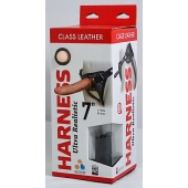 Насадка-фаллоимитатор на кожаных трусиках Harness Ultra Realistic 7  - 18 см. - LOVETOY (А-Полимер) - купить с доставкой в Новочебоксарске