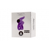 Эрекционное кольцо с подхватом мошонки и стимуляцией клитора Bullet Lastic Ring - Adrien Lastic - в Новочебоксарске купить с доставкой