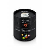 Массажная свеча с ароматом бубль-гума Bougie de Massage Gourmande Bubble Gum - 80 мл. - Plaisir Secret - купить с доставкой в Новочебоксарске