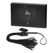 Чёрная плётка Lilly Whip Bijoux - Bijoux Indiscrets - купить с доставкой в Новочебоксарске