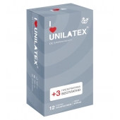 Презервативы с рёбрами Unilatex Ribbed - 12 шт. + 3 шт. в подарок - Unilatex - купить с доставкой в Новочебоксарске
