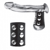 Утяжка на пенис на кнопочках 100% PVC STRAP WITH METAL SNAP - BlueLine - купить с доставкой в Новочебоксарске