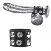 Ремень на член и мошонку 1.5  Cock Ring With Ball Strap - BlueLine - купить с доставкой в Новочебоксарске