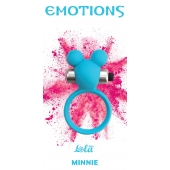 Голубое эрекционное виброколечко Emotions Minnie Breeze - Lola Games - в Новочебоксарске купить с доставкой