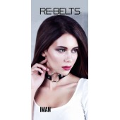 Чёрный чокер-кляп Iman Black - Rebelts - купить с доставкой в Новочебоксарске