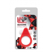 Красное эрекционное кольцо LIT-UP SILICONE STIMU RING 1 RED - Dream Toys - в Новочебоксарске купить с доставкой
