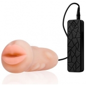 Мастурбатор-ротик с вибрацией REALSTUFF VIBRATING MASTURBATOR MOUTH - Dream Toys - в Новочебоксарске купить с доставкой