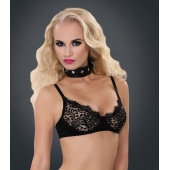 Полиуретановый ошейник с пуклями и D-кольцами Collar with Studs - Blush Novelties - купить с доставкой в Новочебоксарске