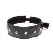 Полиуретановый ошейник с пуклями Collar with Studs - Blush Novelties - купить с доставкой в Новочебоксарске