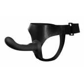 Страпон с изогнутой головкой Ultra Harness Curvy Dildo - 15,8 см. - Baile - купить с доставкой в Новочебоксарске