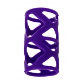 Фиолетовая насадка-сетка на пенис - 7,5 см. - A-toys - в Новочебоксарске купить с доставкой