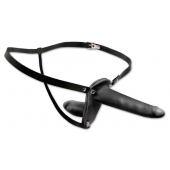 Женский страпон с вагинальной пробкой Double Penetrix Strap-on - 15 см. - Pipedream - купить с доставкой в Новочебоксарске