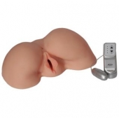 Телесная вибровагина из киберкожи с выносным пультом - LOVETOY (А-Полимер) - в Новочебоксарске купить с доставкой
