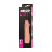 Телесная насадка-удлинитель Extension sleeve - 17 см. - Sitabella - в Новочебоксарске купить с доставкой