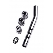 Металлический анальный душ с тремя насадками - ToyFa - купить с доставкой в Новочебоксарске