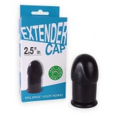 Чёрный латексный удлинитель пениса 2.5 in - Sitabella - в Новочебоксарске купить с доставкой