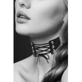 Оригинальный ошейник-чокер со шнуровкой - Bijoux Pour Toi - купить с доставкой в Новочебоксарске
