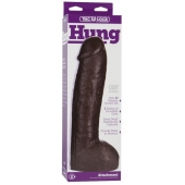 Большая насадка для трусиков Vac-U-Lock Realistic Hung - 31,7 см. - Doc Johnson - купить с доставкой в Новочебоксарске