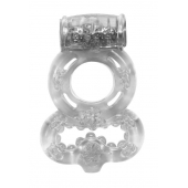 Прозрачное эрекционное кольцо Rings Treadle с подхватом - Lola Games - в Новочебоксарске купить с доставкой