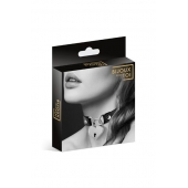 Черный чокер с замком в форме сердца - Bijoux Pour Toi - купить с доставкой в Новочебоксарске