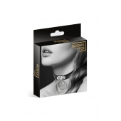 Черный чокер с двумя кольцами - Bijoux Pour Toi - купить с доставкой в Новочебоксарске