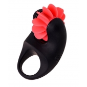 Чёрно-красное эрекционное виброкольцо Erotist - Erotist Adult Toys - в Новочебоксарске купить с доставкой