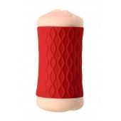 Двухсторонний мастурбатор JOS  NADIN в красном цилиндре - JOS - в Новочебоксарске купить с доставкой