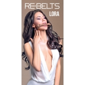 Кляп-трензель Lora с металлическими кольцами - Rebelts - купить с доставкой в Новочебоксарске