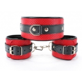 Кожаный БДСМ-набор - БДСМ Арсенал - купить с доставкой в Новочебоксарске