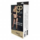 Комплект наручников и поножей LUXURIOUS BED RESTRAINT CUFF SET - Blush Novelties - купить с доставкой в Новочебоксарске