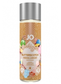Смазка на водной основе Candy Shop Butterscotch с ароматом ирисок - 60 мл. - System JO - купить с доставкой в Новочебоксарске