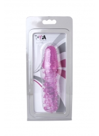 Розовая насадка с нежными шипами - 13,5 см. - Toyfa Basic - в Новочебоксарске купить с доставкой