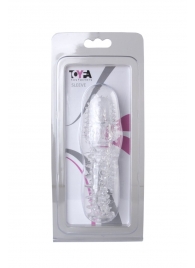 Прозрачная насадка с шишечками и шипами - 13,5 см. - Toyfa Basic - в Новочебоксарске купить с доставкой