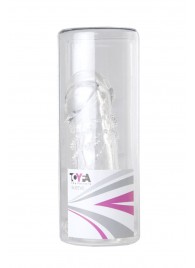 Прозрачная гелевая насадка с клиторальным отростком - 13 см. - Toyfa Basic - в Новочебоксарске купить с доставкой