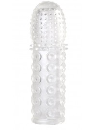 Прозрачная закрытая гелевая насадка - 13,5 см. - Toyfa Basic - в Новочебоксарске купить с доставкой