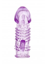 Фиолетовая насадка с коготком и шипами - 13 см. - Toyfa Basic - в Новочебоксарске купить с доставкой