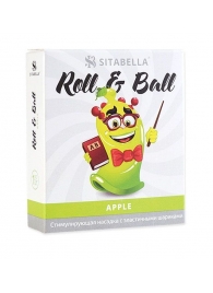 Стимулирующий презерватив-насадка Roll   Ball Apple - Sitabella - купить с доставкой в Новочебоксарске