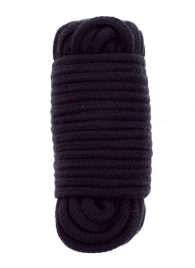Черная веревка для связывания BONDX LOVE ROPE - 10 м. - Dream Toys - купить с доставкой в Новочебоксарске