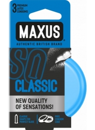 Классические презервативы в железном кейсе MAXUS Classic - 3 шт. - Maxus - купить с доставкой в Новочебоксарске