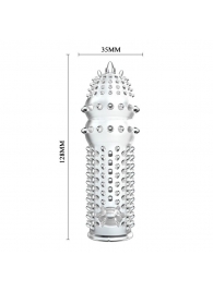 Закрытая прозрачная насадка Crystal sleeve - 14,2 см. - Erowoman-Eroman - в Новочебоксарске купить с доставкой