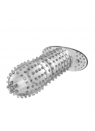 Закрытая прозрачная насадка Crystal sleeve - 12 см. - Erowoman-Eroman - в Новочебоксарске купить с доставкой