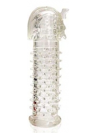 Закрытая прозрачная насадка на пенис Crystal Sleeve Faraon - 13,5 см. - Erowoman-Eroman - в Новочебоксарске купить с доставкой