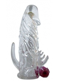 Закрытая прозрачная вибронасадка на пенис Crystal Sleeve Vibe - Erowoman-Eroman - в Новочебоксарске купить с доставкой