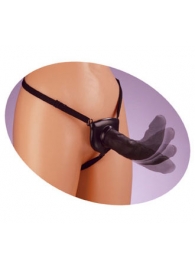 Черный податливый страпон Posable Partner Strap-On - 17,8 см. - Pipedream - купить с доставкой в Новочебоксарске