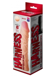Насадка на пояс Harness RED LINE - 21,5 см. - LOVETOY (А-Полимер) - купить с доставкой в Новочебоксарске